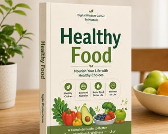 Healthy Food Ebook PDF | Healthy Eating Guide | Nutrition Workbook | Wellness Digital Download