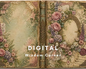 Keltisches Junk Journal Kit | Vintage Shabby Chic Druckbare Seiten, Ephemera (Digitaler Download)