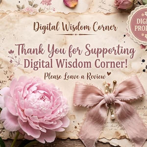 Pink Floral Junk Journal Kit, Shabby Chic Ephemera, Vintage Rose Pages (Digital Download) image 12