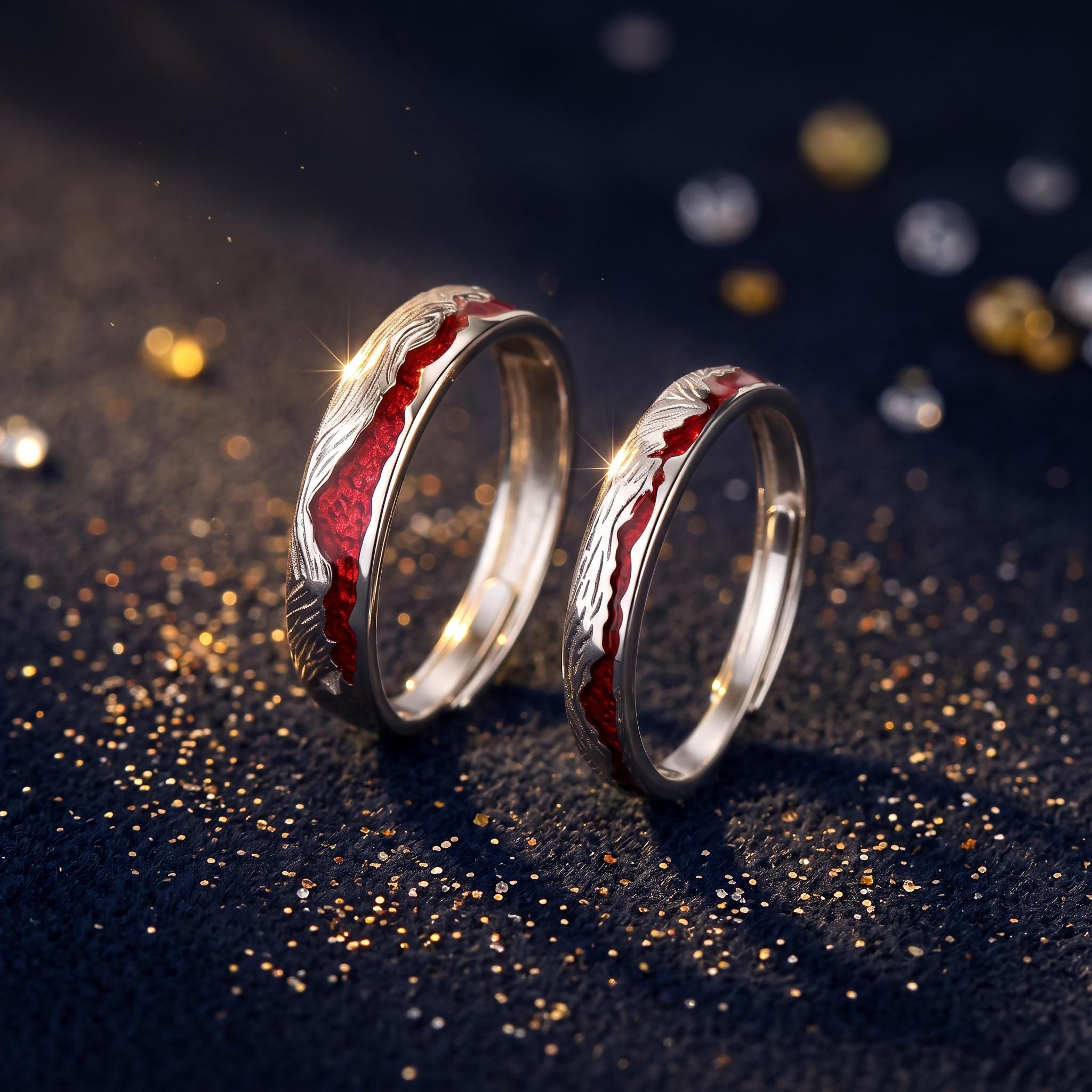 Red string of fate pinky ring - Etsy 日本