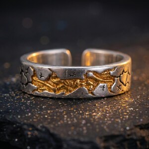 Metamorfosring, kall vind, justerbart armband i zinklegering