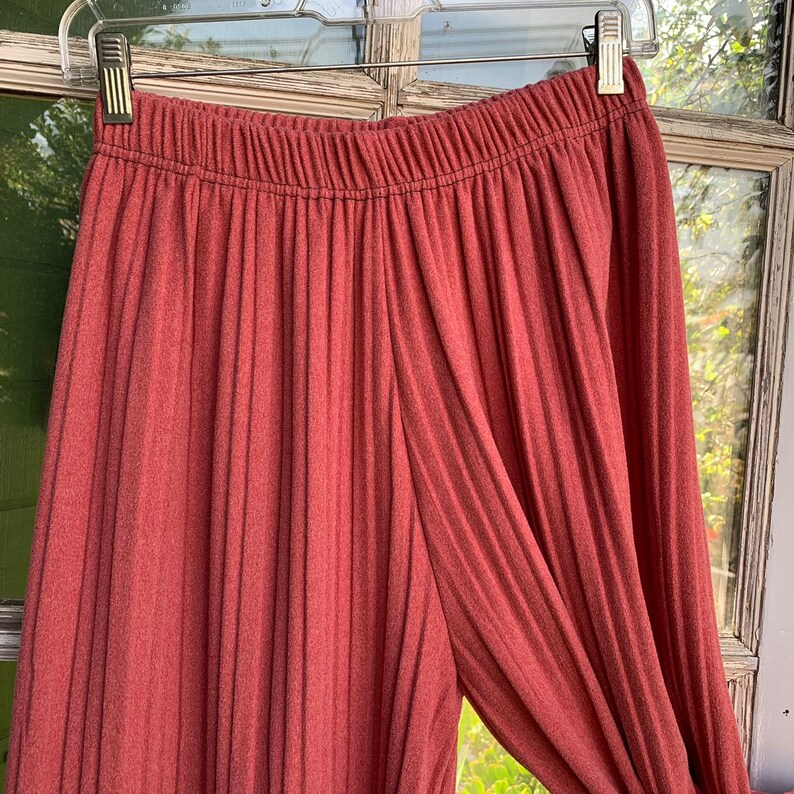 High Waisted Coral Palazzo Pants