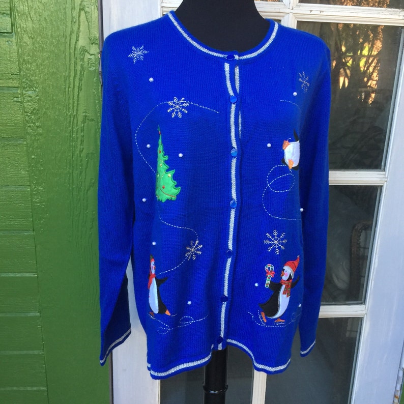 Blue Christmas Sweater