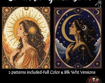 Sun and Moon Goddess Pattern Bundle PDF