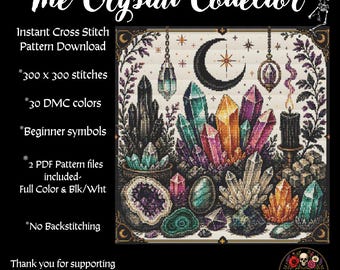 The Crystal Collector Cross Stitch Pattern PDF