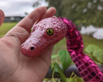 Snake Posable Art Doll Pink