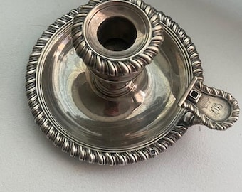 Antique french .950 Silver Chamberstick By Odiot- second half 19th- Century
