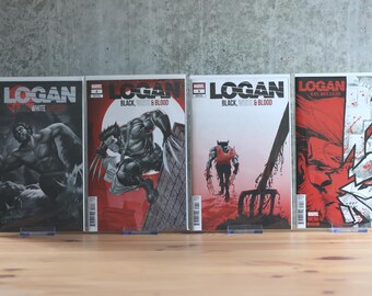 Logan Black White and Blood #1-4 · Complete Set · All 1:25 Ratio Variants · Marvel · Wolverine