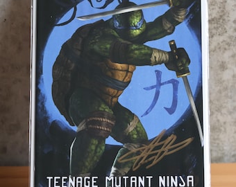 TMNT #1 - "Leonardo" Kanji NYCC 2023 Trade | LTD 500 | Signed by Aaron Bartling
