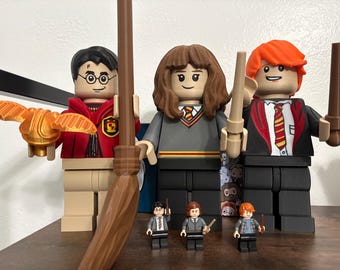 Drukowane w 3D figurki Brick Mana ze Szkoły Magii (opcja Harry)