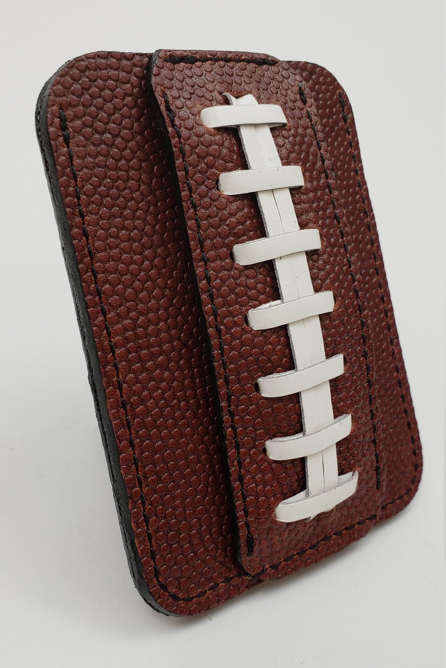 NFL Football Leather Card Holder Money Clip Wallet Etsy