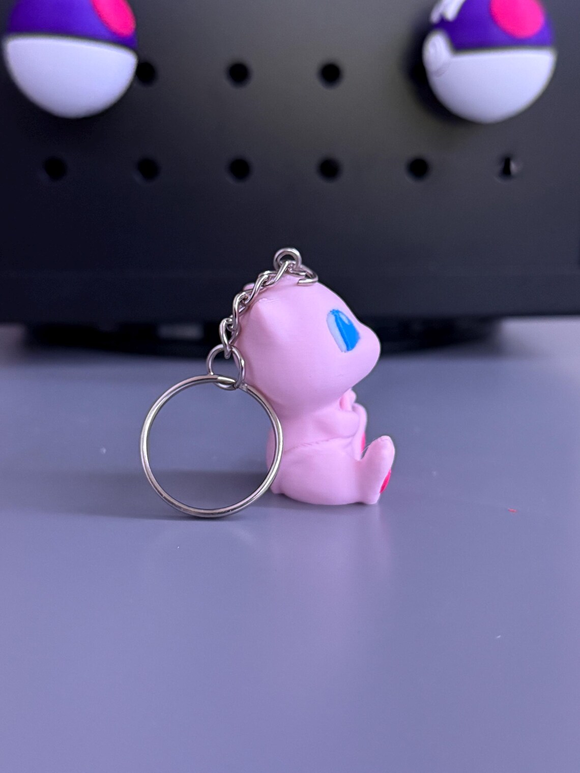 Pokemon Chibi Mew Keychain - Etsy