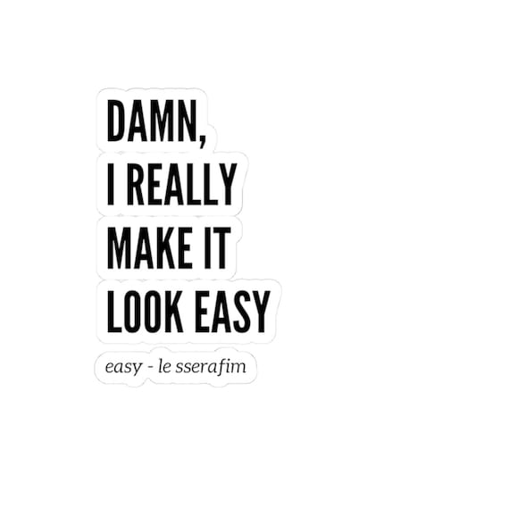 Lesserafim Sticker | Kiss-Cut Sticker, K-Pop Band Decal