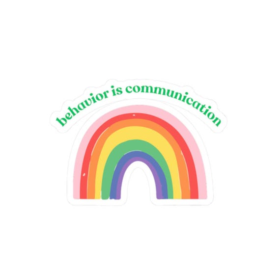 Behavior Is Communication Stickers | Therapy Provider Role Decals