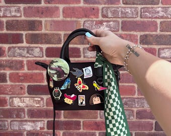 Disney Villains Inspired Ita Bag | Dark Disney Pin Purse with Official Trading Pins