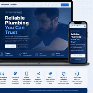 Plumber Service Website | Responsive Plumbing HTML Template with Live Editor