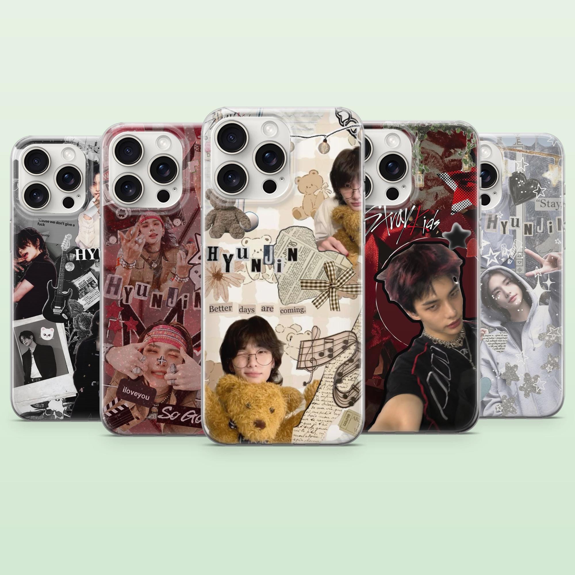 stray kids × MYCT ヒョンジン 限定スマホケース トレカ Stray Kids Phone Case Hyunjin - Etsy