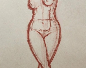 Woman striking a pose