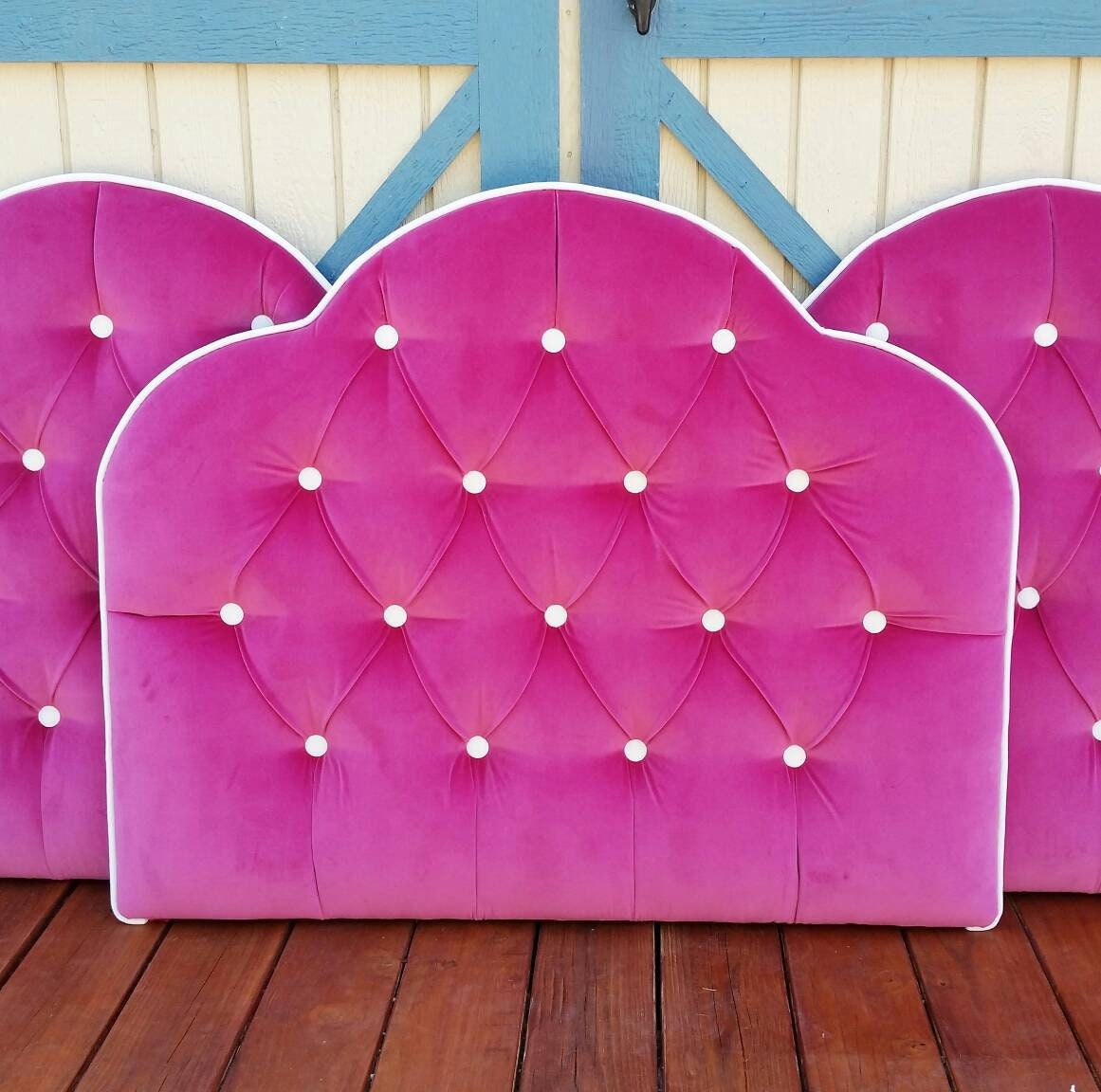 Custom Tufted Upholstered Headboard Wall Mounted Made to Etsy
