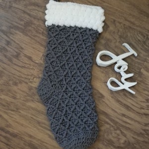 Crochet Pattern, Instant PDF download, Crochet Stocking Pattern, Stocking, Christmas Stocking, Pattern - Diamond Lattice Stocking Pattern