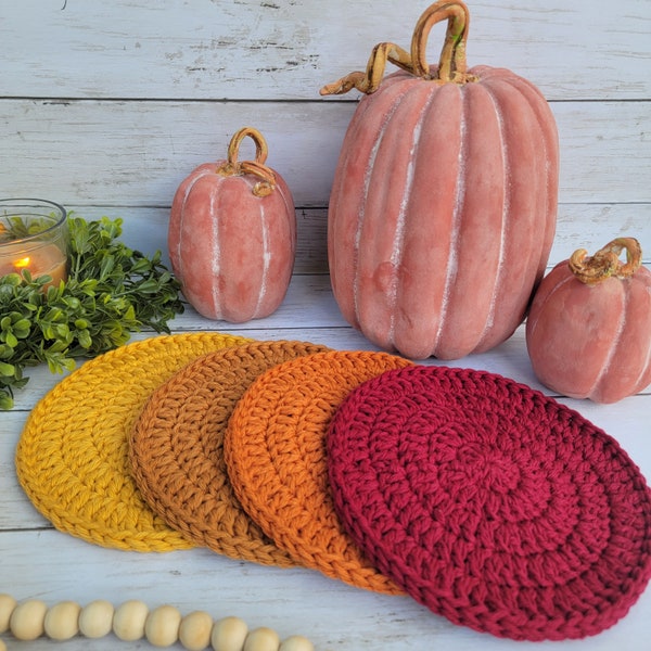 Harvest Hot Pads, Crochet trivet, Autumn Decor, Crochet Thanksgiving decor, Fall Hot Pad Trivet, Hot pad for the Kitchen, Housewarming Gift