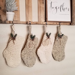 Crochet Stocking Pattern, Instant PDF download, Easy Crochet Pattern, Christmas Stocking, Christmas Pattern, Chunky Stocking Pattern