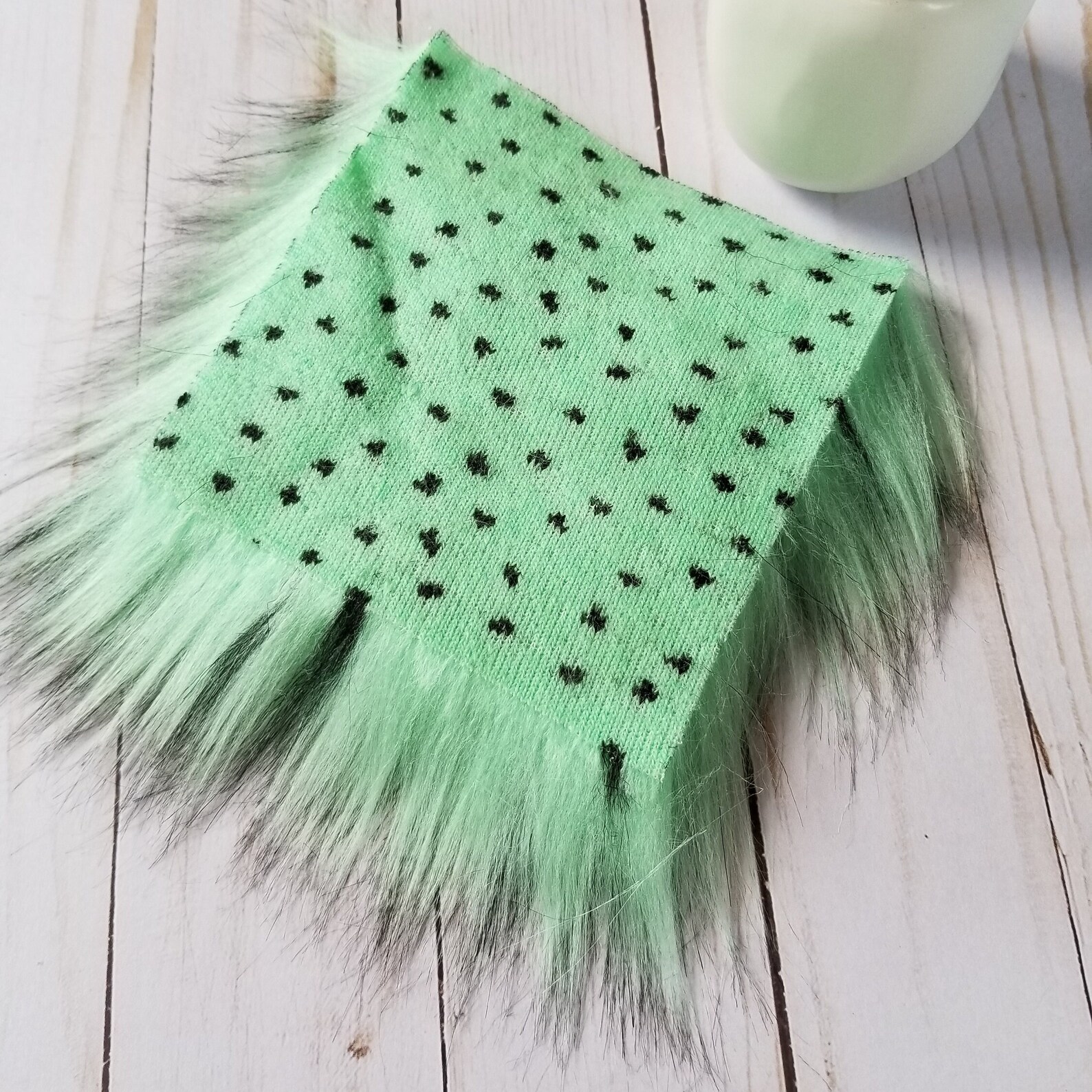 Mint Faux Fur Fabric 5x5 and 6x6 Craft Squares Mint Green Etsy