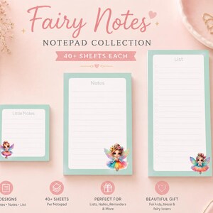 Set di blocchetti per appunti con motivo floreale / Blocco note A6, lista della spesa e mini blocchetto per memo / Articoli di cancelleria carini per la scrivania / Regalo per insegnanti