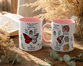 Positive Mind Positive Vibes Do Something Amazing Mug | Accent Coffee Mug