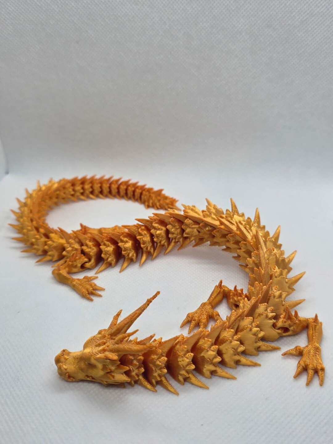 Articulated Dragon | 3D Printed Flexi Dragon, Fidget Desk Pet, Fantasy ...