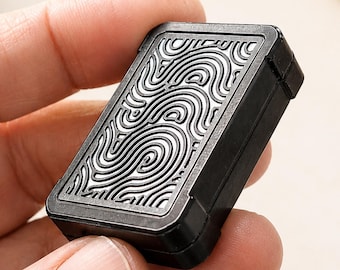 Fidget Slider – Magnetischer EDC Slider mit Klick Feedback | Zen Wave Grip | Desk Gadget | Handheld Fidget | 3D Druck | Magtact Apex Line