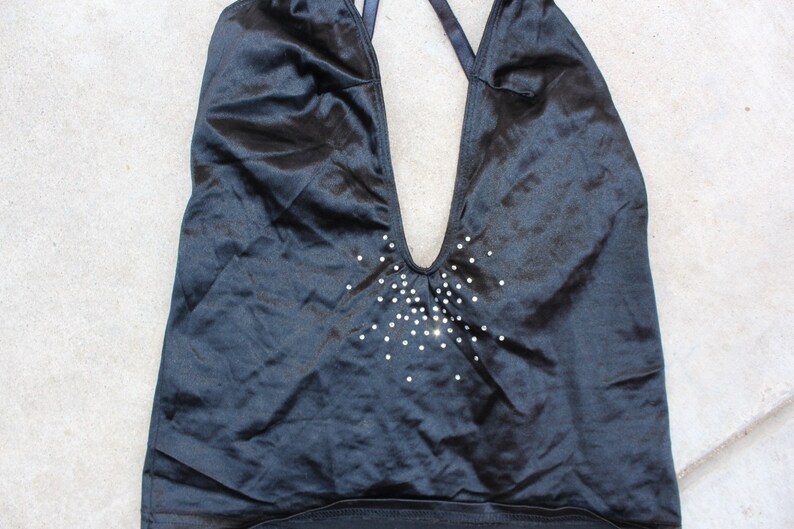 Black rhinestone top