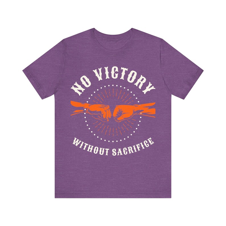 No Victory Without Sacrifice Veteran Support Tee | Unisex Bella Canvas Graphic Shirt image 6