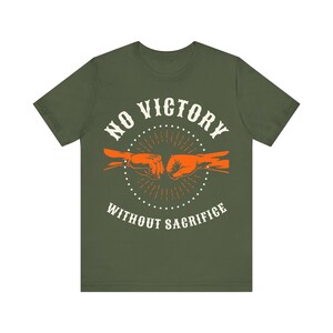 No Victory Without Sacrifice Veteran Support Tee | Unisex Bella Canvas Graphic Shirt image 3