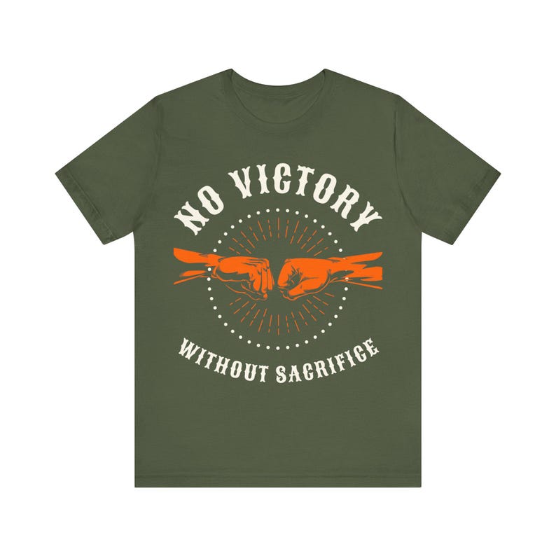 No Victory Without Sacrifice Veteran Support Tee | Unisex Bella Canvas Graphic Shirt image 3