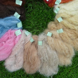 Organic Mohair Plant Dyed Doll Mohair image 4