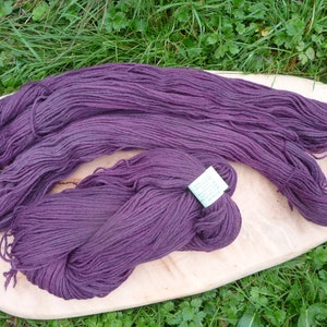 Merino yarn thin plants dyed wool knitting yarn image 1