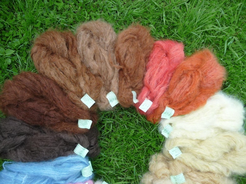 Organic Mohair Plant Dyed Doll Mohair image 3