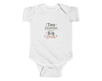 Tiny Human Big Love Infant Jersey Bodysuit