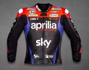 Aprilia Racing Motorbike Jacket Motorcycle Leather Jacket For Biker Men