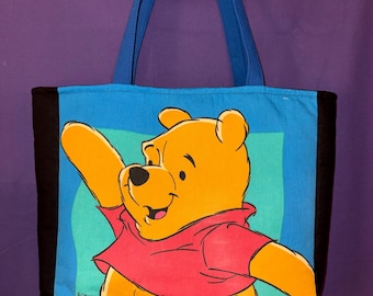Vintage Winnie the Pooh and Piglet tote