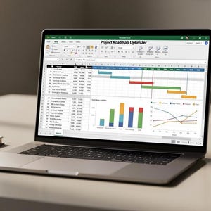 Project Roadmap Optimizer Excel Template | projectplan | Solopreneur Spreadsheet | Digital Download