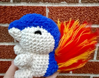 Crochet plush stuffed animal Cyndaquil