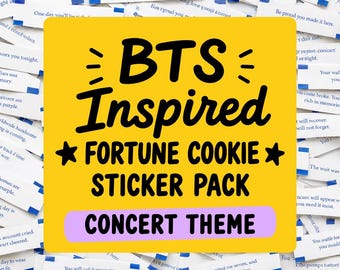 Concert Fortune Cookie Sticker Pack, ARMY Inspired Fan Gift, Arirang Freebies