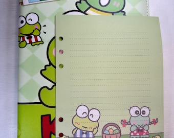 Keroppi A5 Binder & Paper