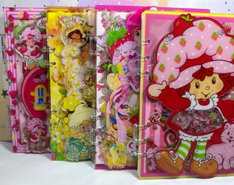 Strawberry Shortcake A5 Acrylic Shaker Notebook