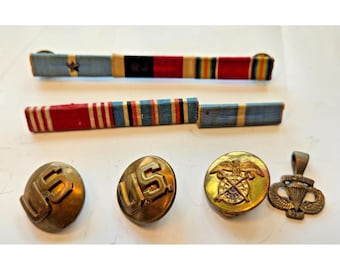 Lot of Military Pins and Bars