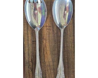 Colheres de servir George Butler GADROON em prata EPNS A1, Inglaterra