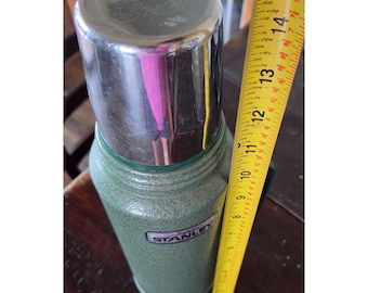 Vintage Stanley Aladdin Thermos - Green Hammertone Finish