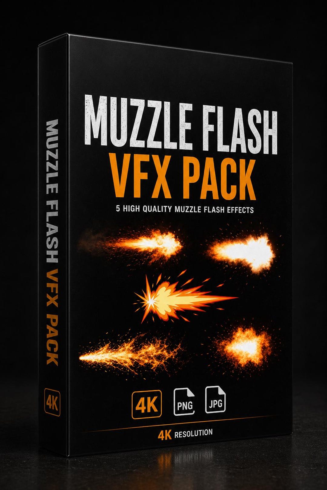 5 Muzzle Flash VFX Pack – 4K Gunfire Effects (PNG JPG) - Etsy UK